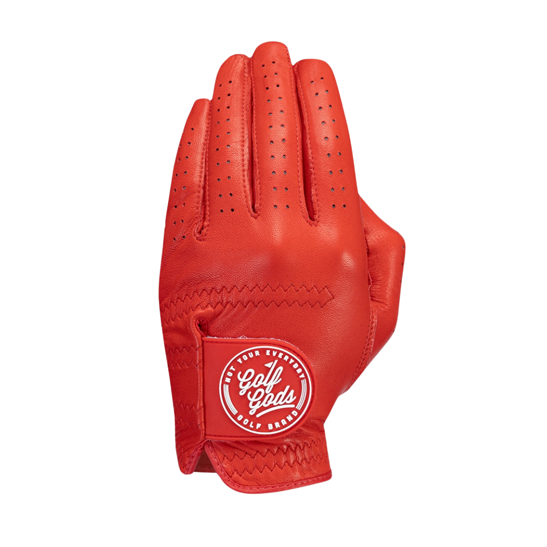GOLF GODS - GOLF GODS Men's Red Cabretta Leather Single Hand - The Agora Bangkok